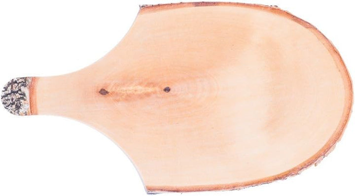 Traditionelle Holzprodukte Servierplatte für party 4 Stück, Brotzeitbrett mit Handgriff 25-31 x 11-1