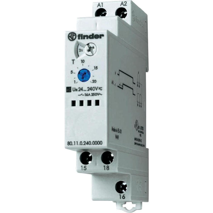 finder Serie 80 - Multispannungs-Timer, einphasig, 240 V/Gleichstrom, One Size