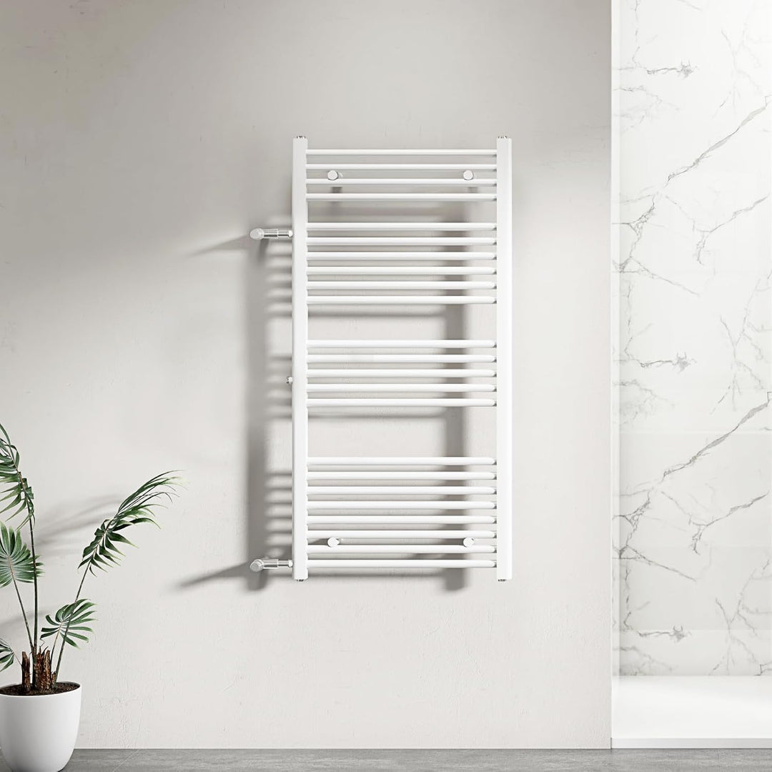 WITEN&NOCK handtuchheizkörper Badheizkörper 1200x 500 mm Designheizkörper Heizkörper Seitenanschluss