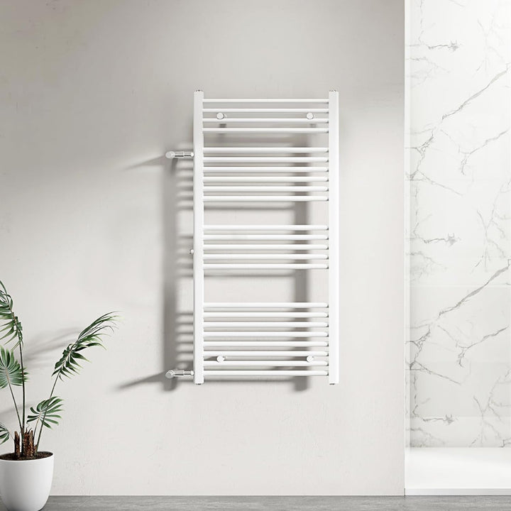 WITEN&NOCK handtuchheizkörper Badheizkörper 1200x 500 mm Designheizkörper Heizkörper Seitenanschluss