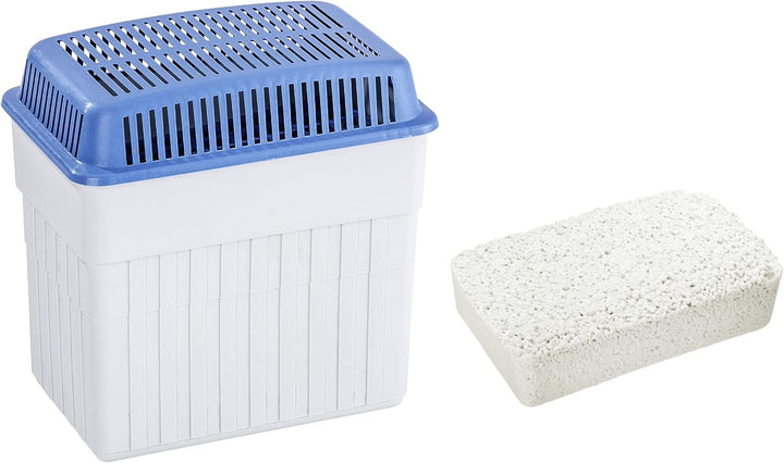 WENKO Feuchtigkeitskiller mit 2 kg Granulatblock, Raumentfeuchter, fasst bis zu 2,8 l Feuchtigkeit,