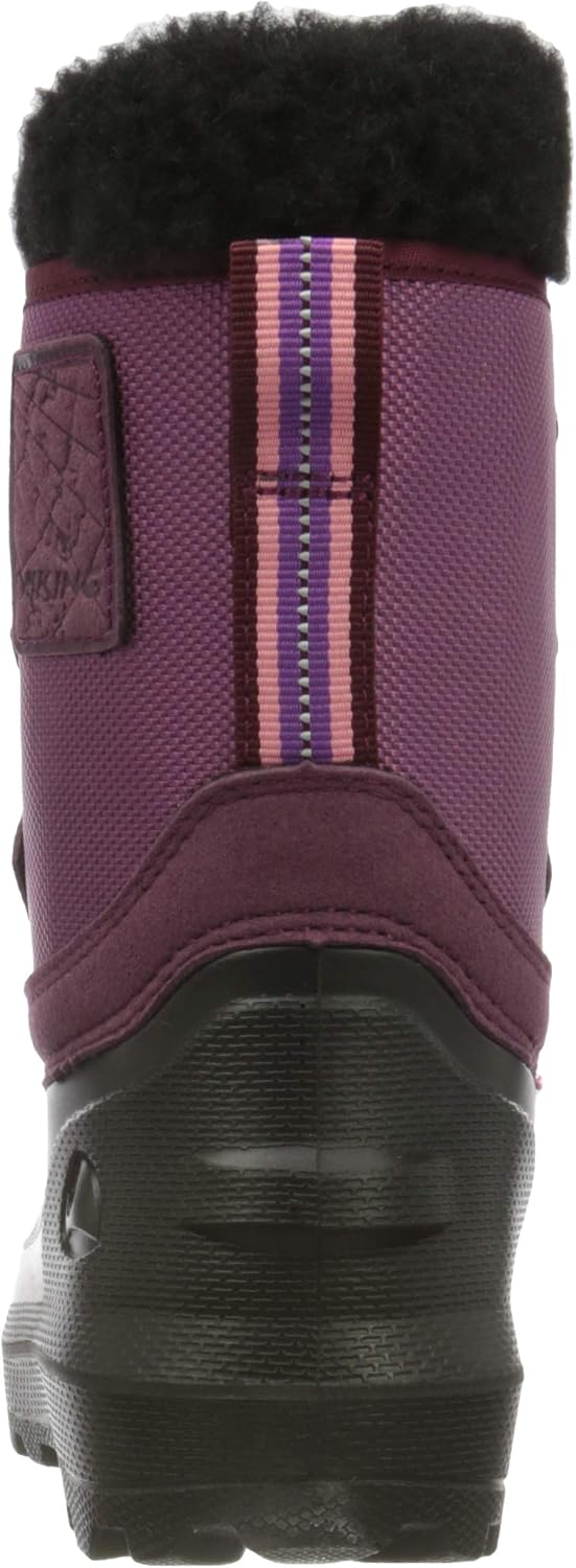 Viking Unisex Kinder IstindSchneestiefel 38 EU Dark Pink Black, 38 EU Dark Pink Black