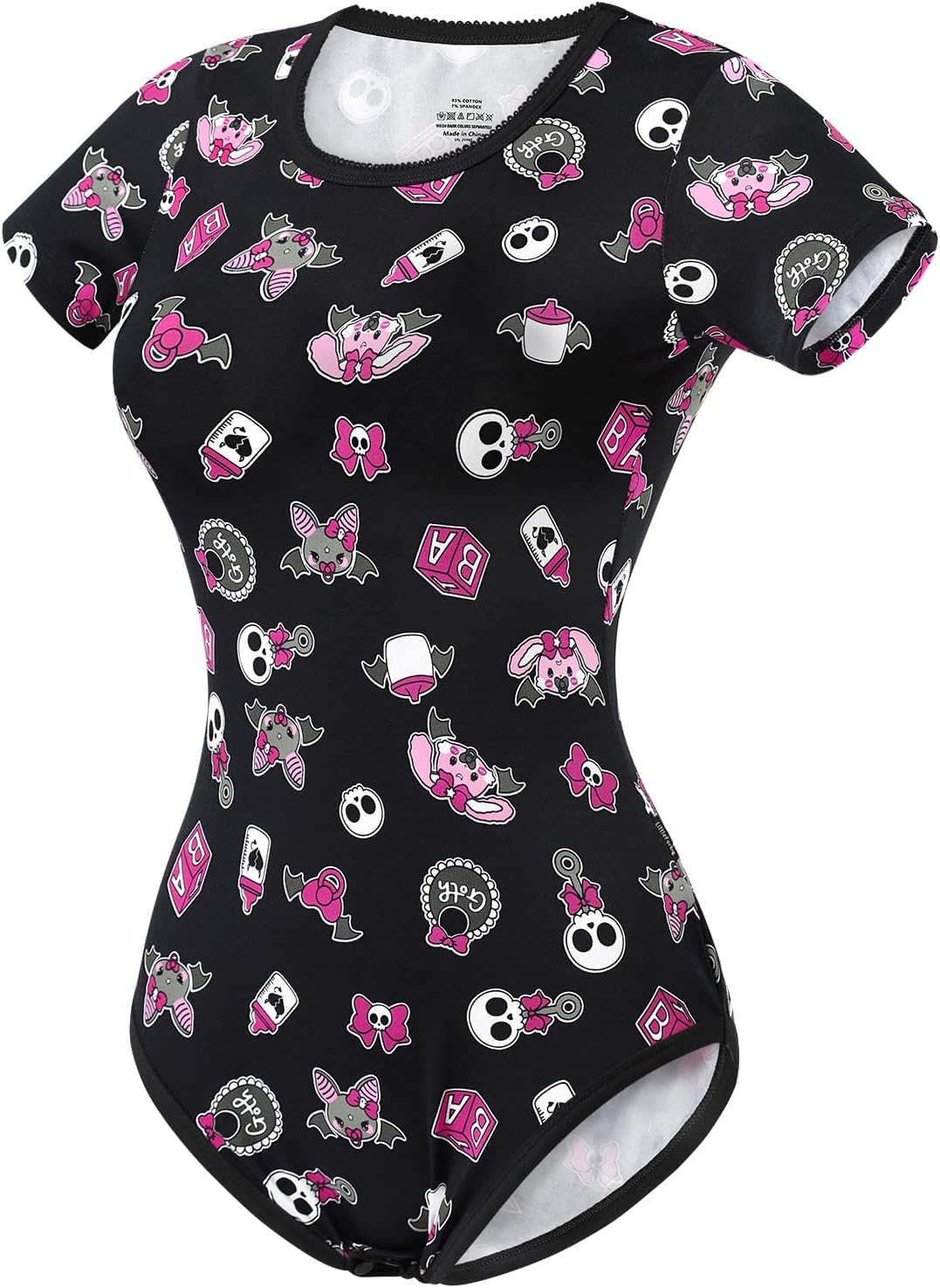 LittleForBig Baumwolle Strampler Onesie Pyjamas Bodysuit – Baby Goth Usagi & Bella Onesie Strampler