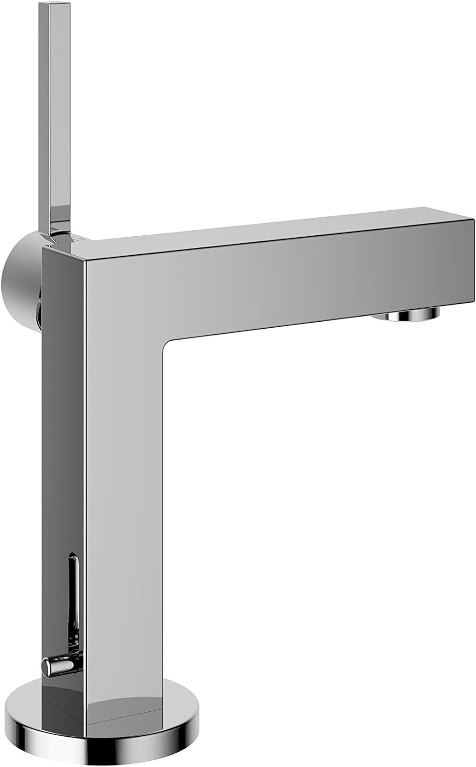 KEUCO Waschtisch-Armatur chrom für Waschbecken im Bad, mit Ablaufgarnitur Zugstange, Höhe 22,1cm, De