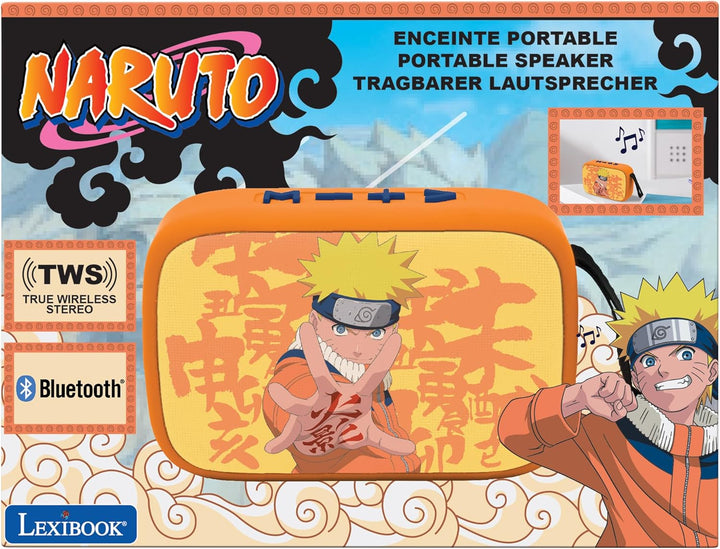 Lexibook, Naruto, Tragbarer Bluetooth-Lautsprecher, kabellos, USB-C, SD/TF-Karte, wiederaufladbarer