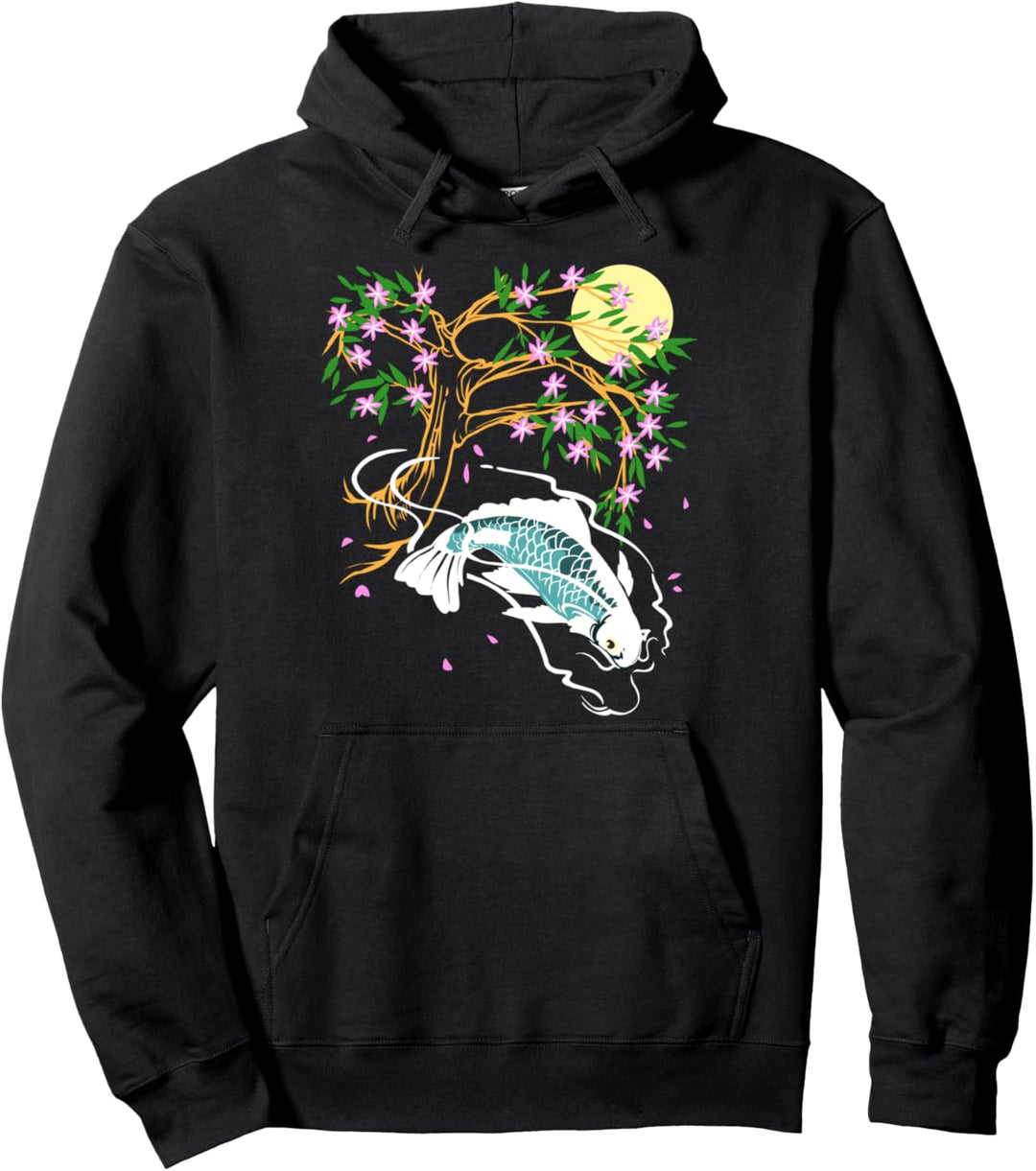 Vintage Japanische Koi Fisch Geschenk Chinesische Koi Pullover Hoodie