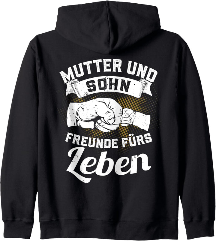 Mutter und Sohn Freunde fürs Leben Beste Mama Geschenk Kapuzenjacke