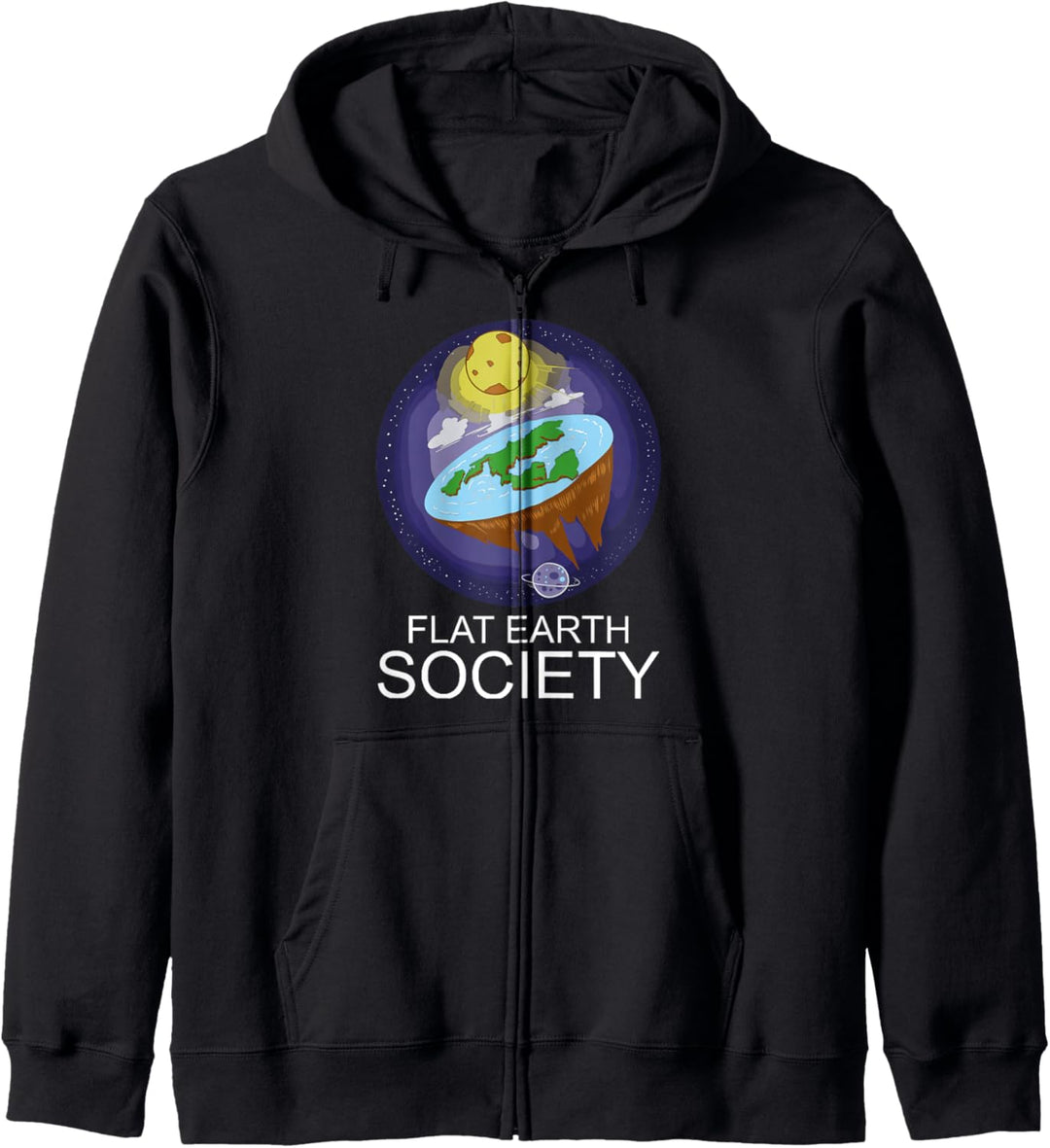 Flat Earth Society – Flat Earth Kapuzenjacke