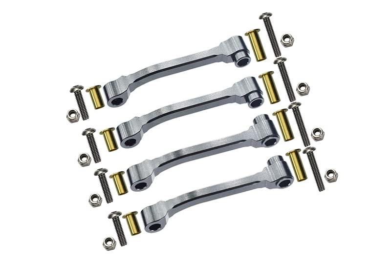 GPM for Tamiya 1/14 Truck Tuning Teile Aluminium Radius Arm with Collars & Lock Nuts & Screws - 2Prs