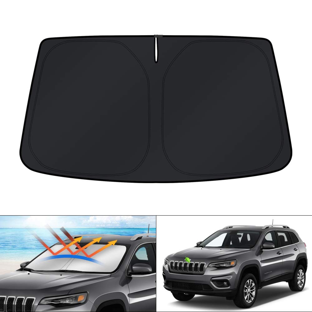 KUST Windschutzscheiben-Sonnenschutz für Jeep Cherokee SUV 2014–2021 (nicht für Jeep Grand Cherokee)