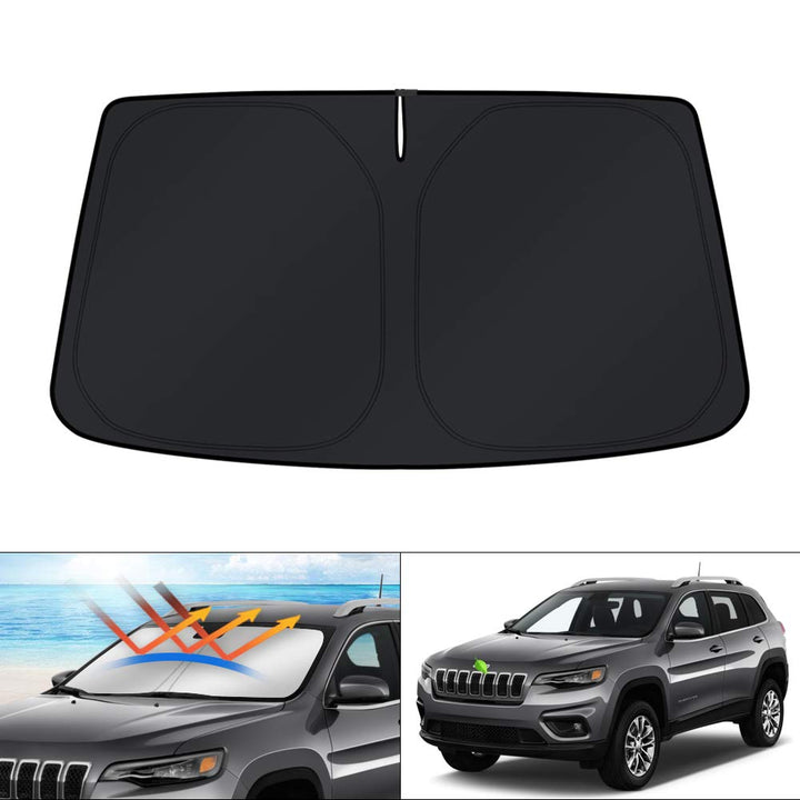 KUST Windschutzscheiben-Sonnenschutz für Jeep Cherokee SUV 2014–2021 (nicht für Jeep Grand Cherokee)