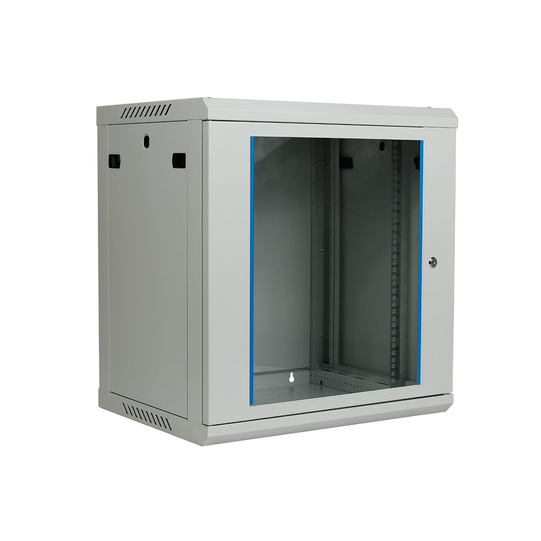 Koscom Connect Netzwerkschrank 12 HE I Serverschrank 19 Zoll I Wandmontage 600 x 450 x 636 mm I voll