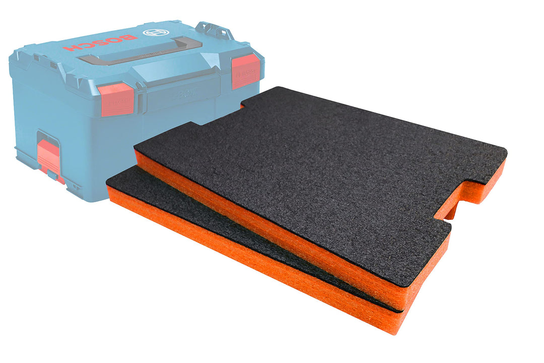 Shadow Foam L-Boxx Einsätze [Doppelpack] für Bosch L-Boxx 102-374 Schaumstoff für Sortimo L-Boxx Mod
