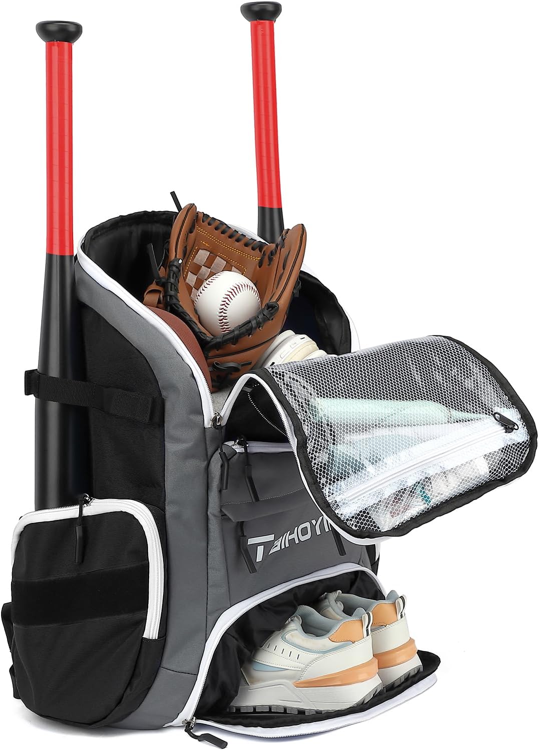 Sportrucksack Herren Damen mit Schuhfach Nassfach Wasserdicht Gym Schwimmrucksack Tagesrucksack mit