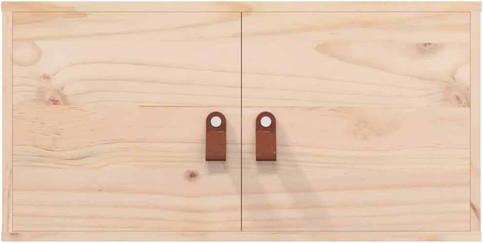 WIFESE 60x30x30 cm Wandschrank TV Schrank mit 2 Türen Hängeschrank Bücherregal Schweberegal Lagersch