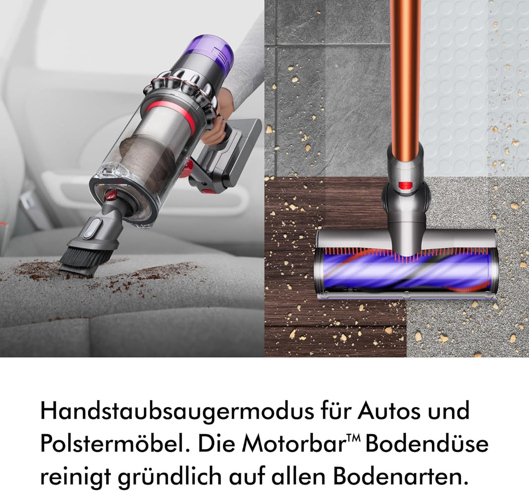 Dyson Cyclone V10 Absolute kabelloser Staubsauger (Nickel/Kupfer), V10 Absolute