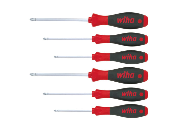 Wiha Schraubendreher Set SoftFinish Phillips, Pozidriv 6-tlg. (26146) PH/PZ, PH/PZ
