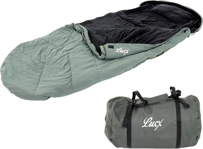 Lucx® Schlafsack Nightcat Sleeping Bag Angler zum Karpfenangeln & Nachtangeln, Angelschlafsack, Angl