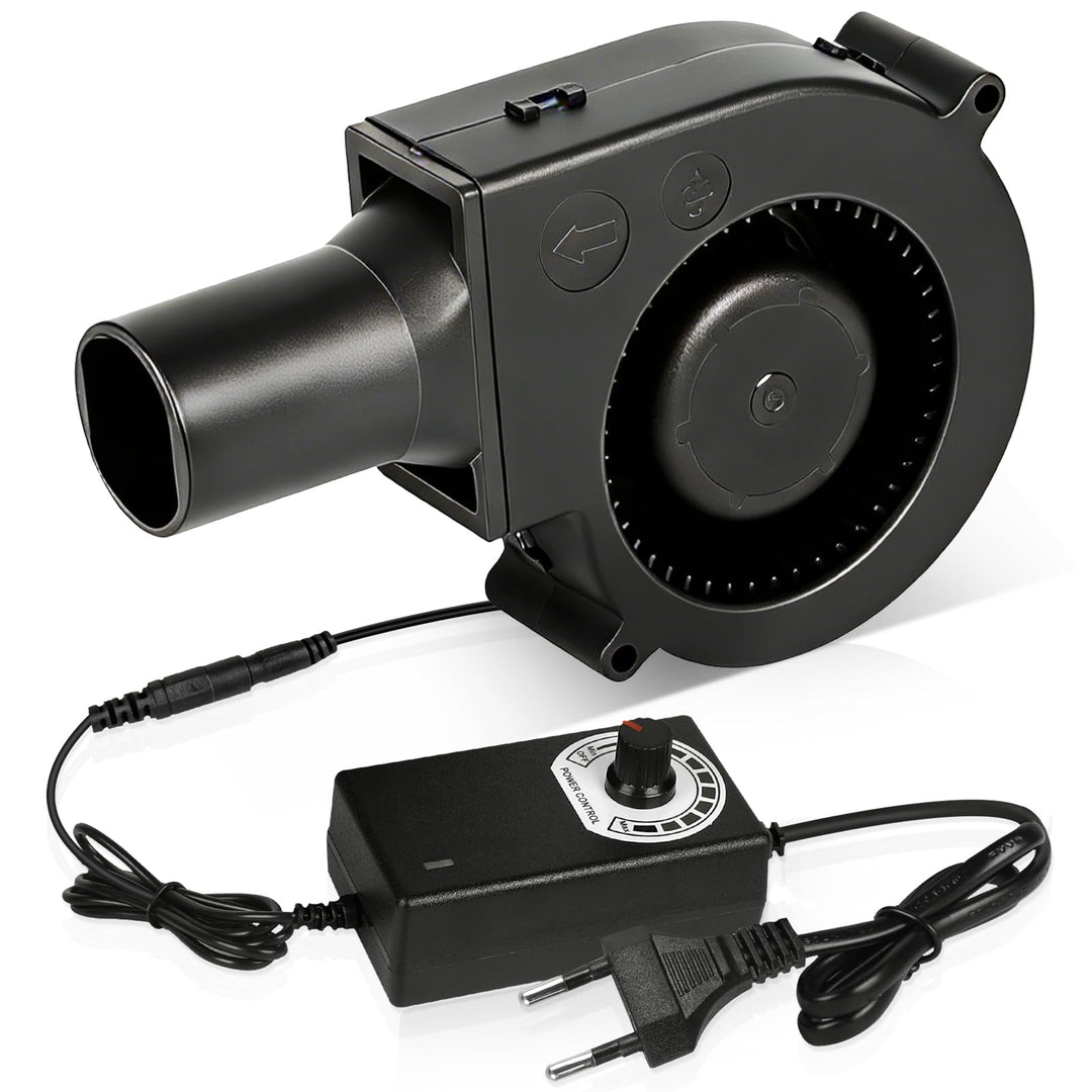 DBREAKS Radiallüfter 12V, Kühlung Lüfter mit Drehzahlregler für Haushaltsgeräte, 220V Klein Gebläse