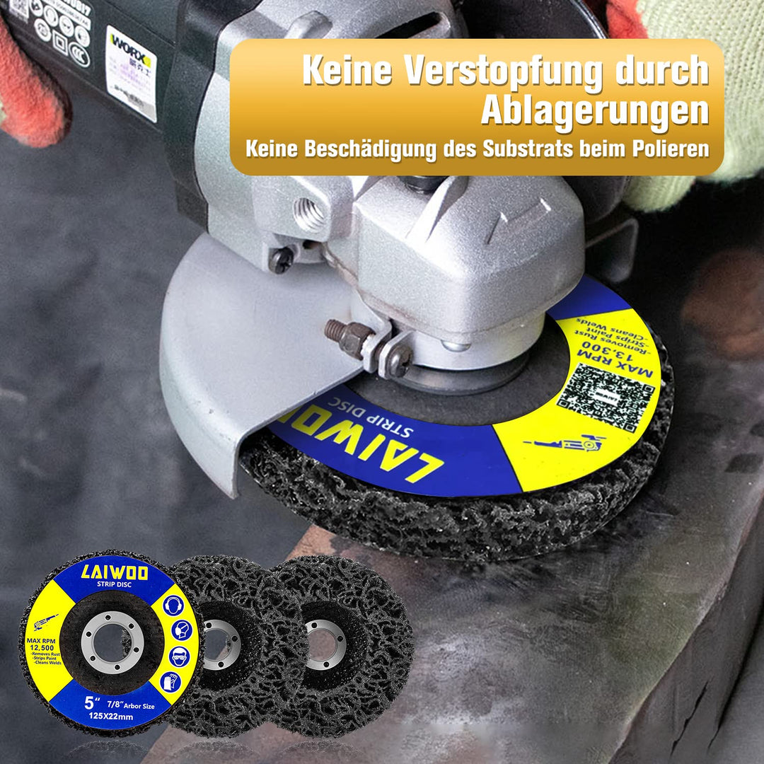 LAIWOO CSD Scheibe Schleifscheibe, Lila Reinigungsscheibe Set, Grobreinigungsscheibe Nylongewebesche