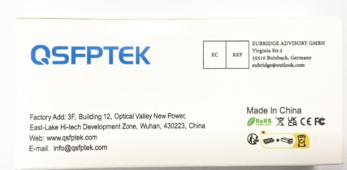 QSFPTEK (10Pack) 1000Base-SX Gigabit SFP Transceiver, 850nm 550m DDM 1G SFP Modul, LC Port Multimode