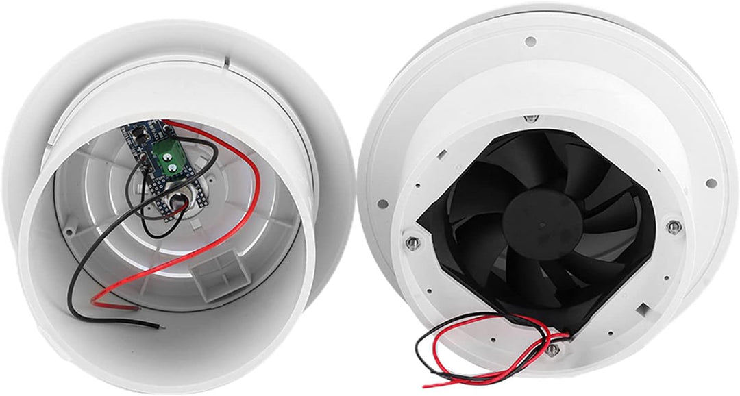 EVGATSAUTO RV Dachlüftung, 12V Dachventilator 5000R/mini LED Luftdecke Lüftungsgitter Rund für Wohnm