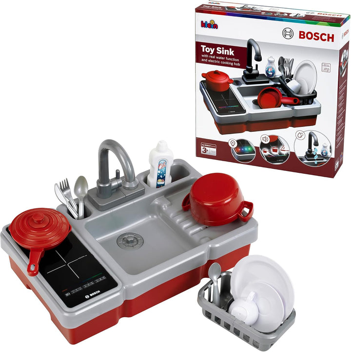 Theo Klein 7110 Bosch - Spüle mit Wasserfunktion und Kochfeld