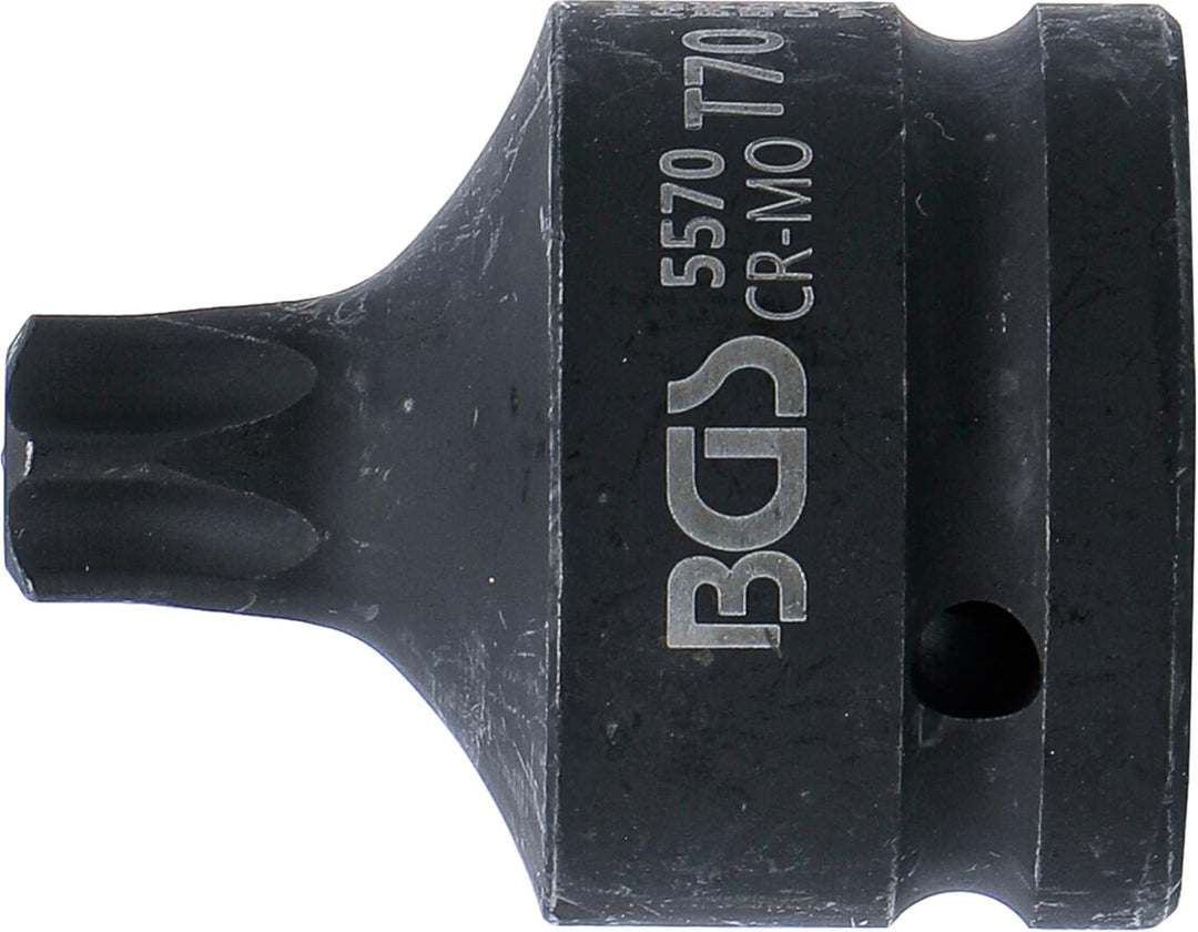 BGS 5570 | Kraft-Bit-Einsatz | Länge 60 mm | Antrieb Innenvierkant 20 mm (3/4") | T-Profil (für Torx