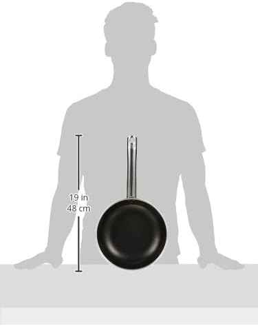 Pentole Agnelli ALSA2111BS24 Hochversenkte Bratpfanne, Aluminium, Silber, 24 cm, 24 cm
