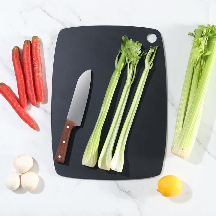 BESTCOOK Schneidebretter aus Holzfaser, 2er-Set, Spülmaschinenfest, Hohe Dichte, Antiporös, BPA-frei