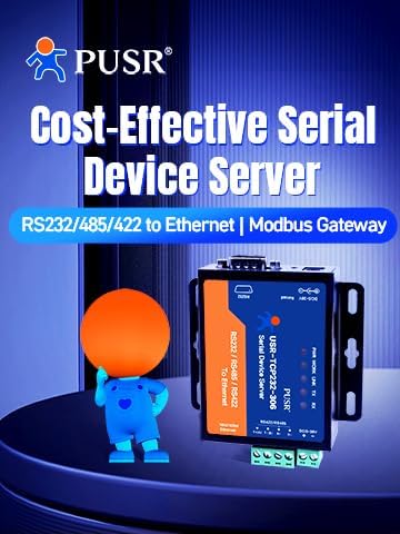 PUSR TCP232-306 RS232 RS485 RS422 zu Ethernet TCP IP Modbus Gateway Seriell Gerät Server Seriell zu