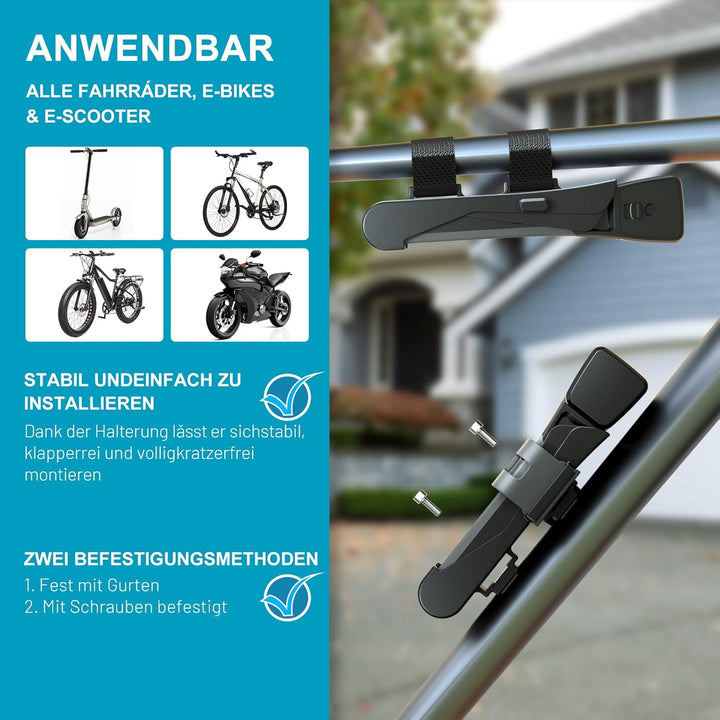 TECHCYC Fahrradschloss 120cm, Faltschloss Fahrrad mit 3 Schlüsseln, Rostfrei und Diebstahlsicher, Fa