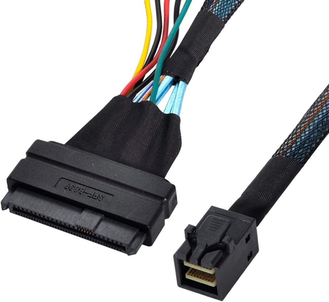 Cablecc U.2 U2 SFF-8639 NVME PCIe SSD Kabel für Mainboard Intel SSD 750 p3600 p3700 M.2 SFF-8643 Min