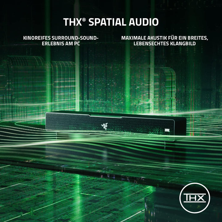 Razer Leviathan V2 - PC-Gaming-Soundbar (mit Dolby 5.1 Surround Sound, leistungsstarkem Subwoofer fü