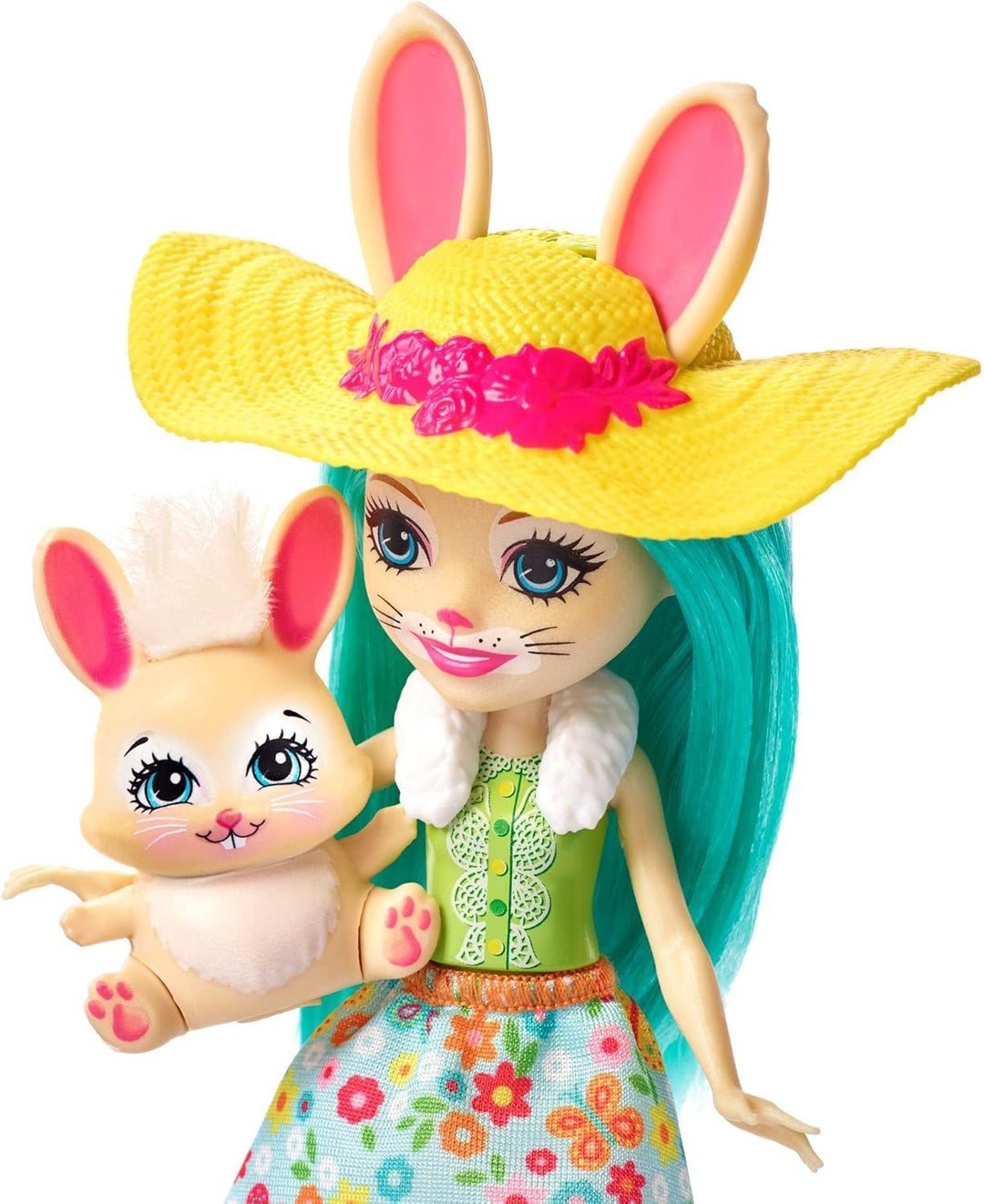 Enchantimals GJX33 - Gartenfreunde Spielset mit Fluffy Bunny Puppe, Tierfreund Mop und Zubehör, Spie