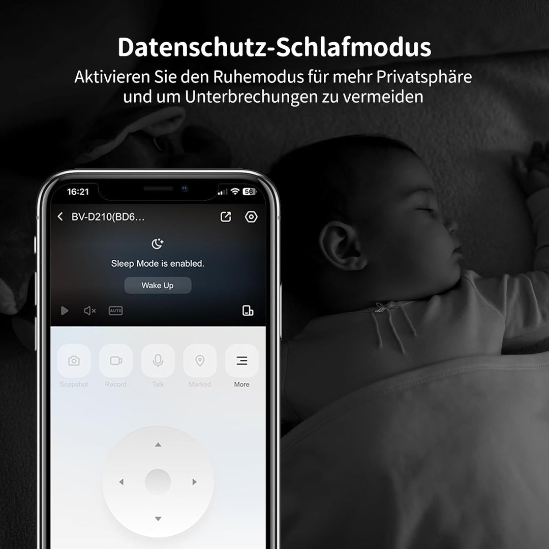 Innenkamera für Überwachung und Sicherheit, 2,4 GHz WiFi Farb-Nachtsicht, WLAN-Kamera für Haustiere/