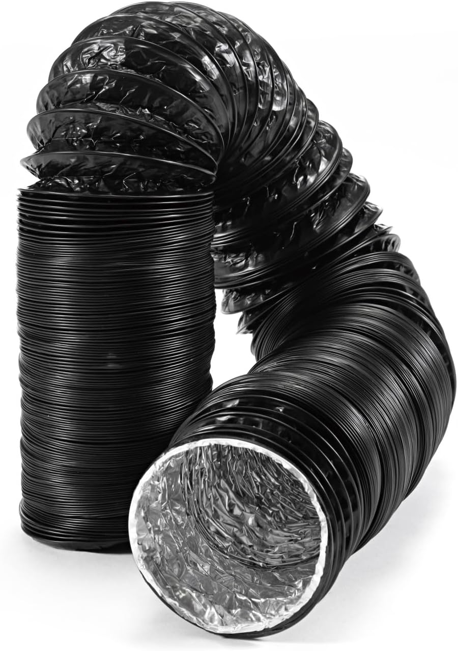 STERR Verstärkter flexibler Schlauch für Lüftungskanäle 150 mm x 6 m - Abluftschlauch - Kanalschlauc