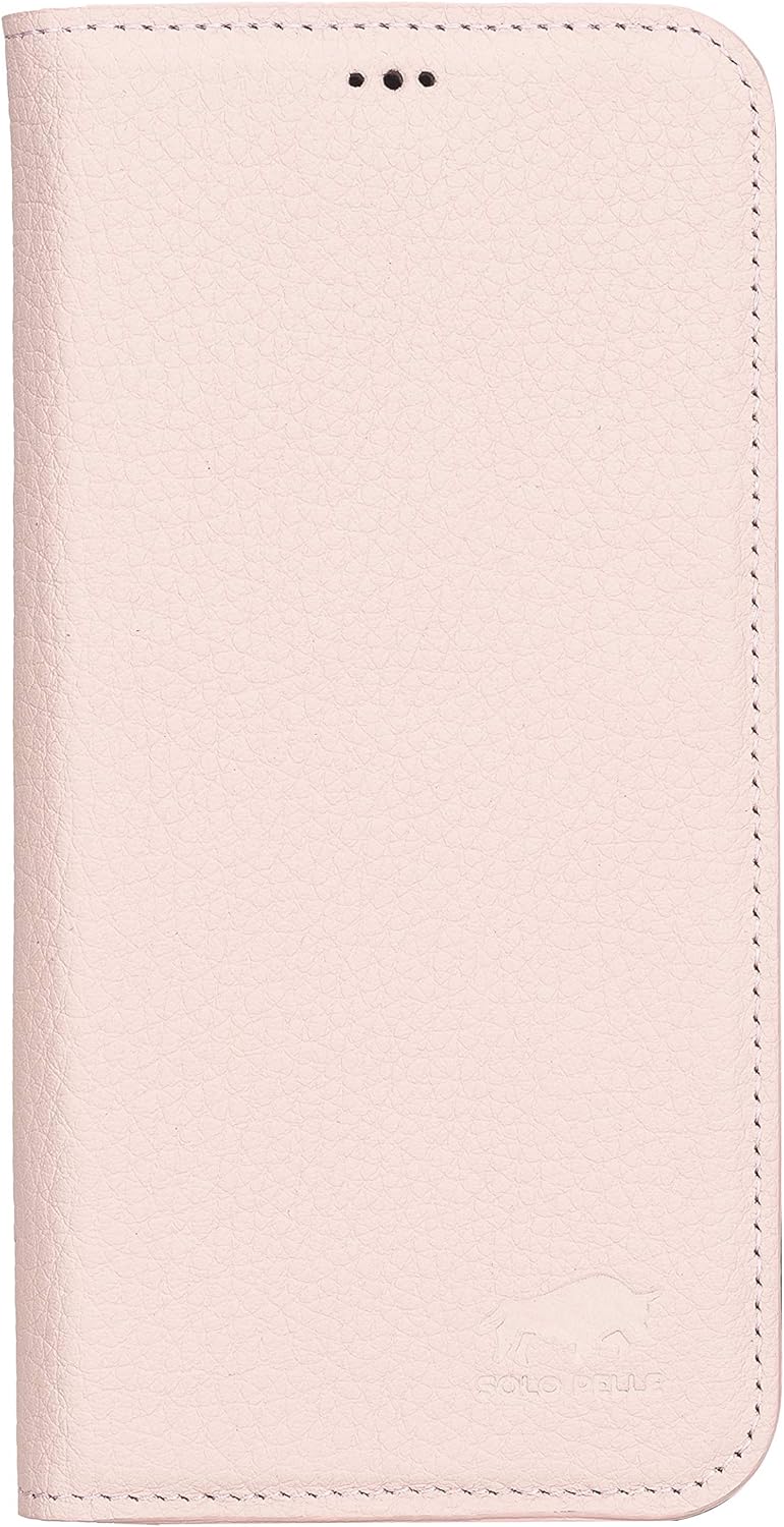 Solo Pelle aufklappbare Lederhülle kompatibel für iPhone 12 Pro Max in 6.7 Zoll inkl. 1 Kartenfach f