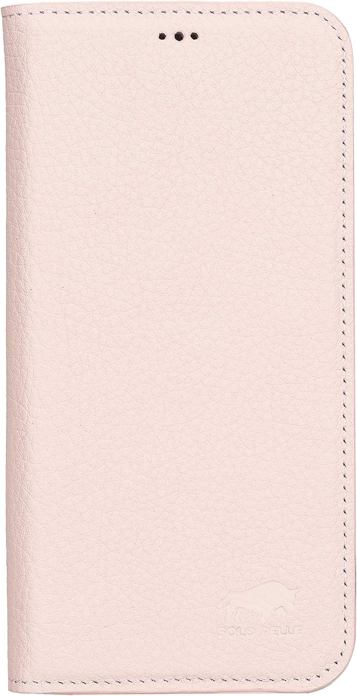 Solo Pelle aufklappbare Lederhülle kompatibel für iPhone 12 Pro Max in 6.7 Zoll inkl. 1 Kartenfach f