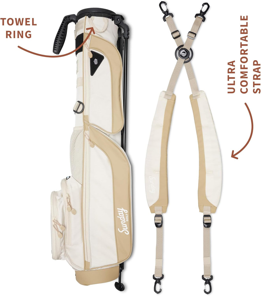 Sunday Golf Loma XL Tasche – Leichte Tasche mit Gurt und Ständer – Einfach zu tragende Pitch n Putt