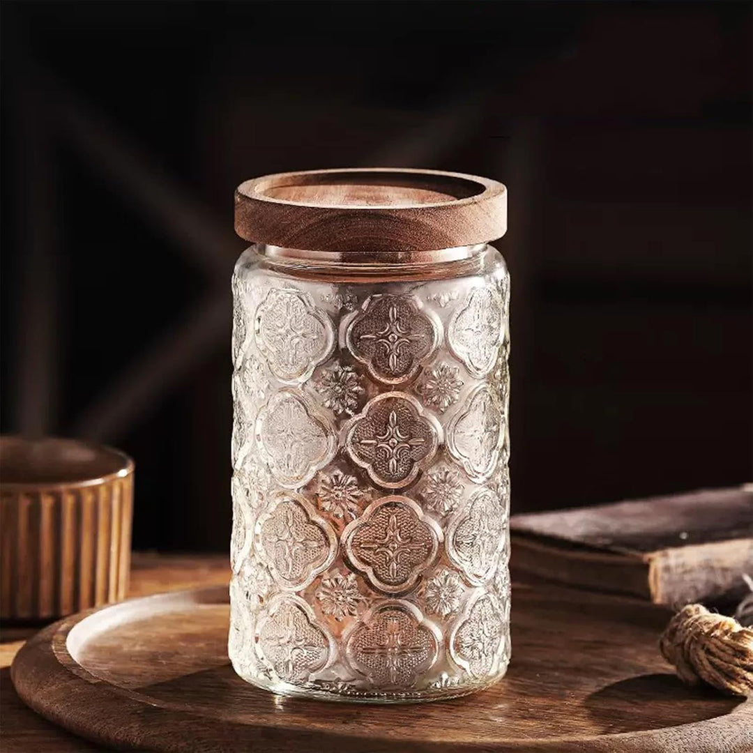 1000ML Vorratsdosen Glas mit Deckel 2er Set, Luftdichte Aufbewahrungsgläser Küche Gewürzgläser, Gros
