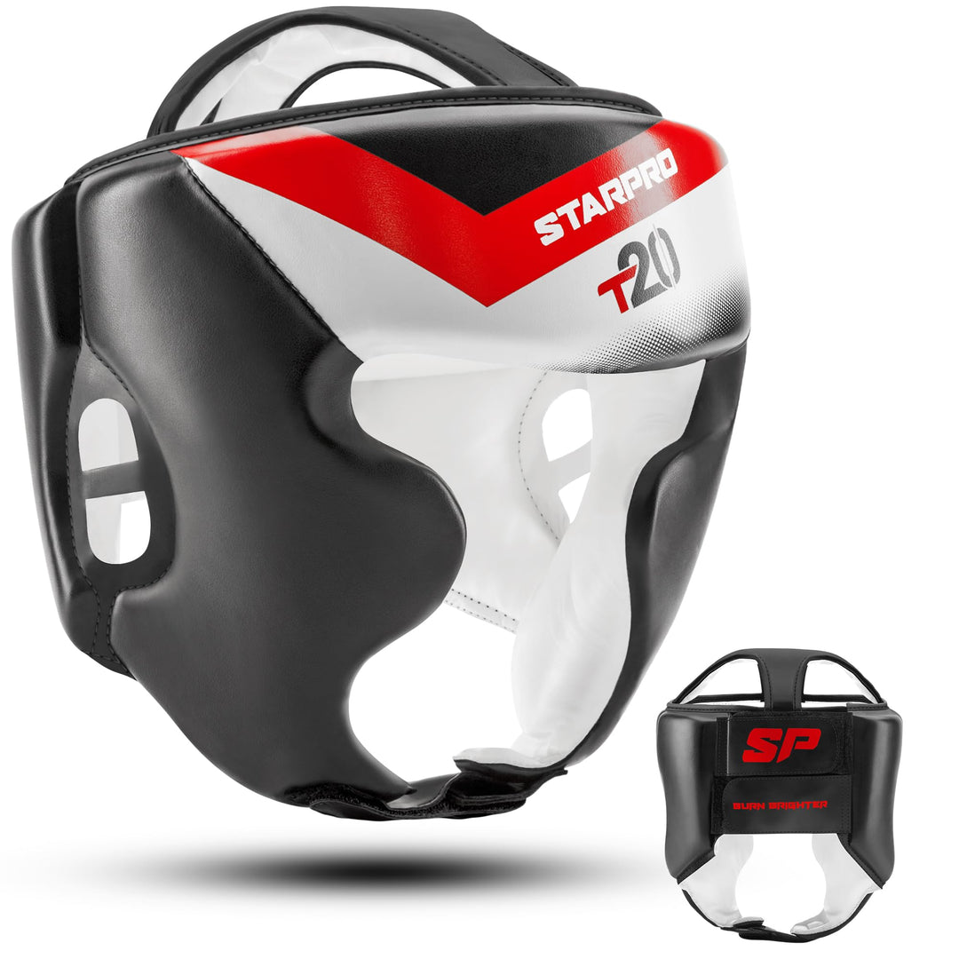 Starpro T20 Boxen Kopfschutz Boxhelm mit Gesichtsschutz - Für Boxen Sport, Kickboxen, MMA, Krav MAGA