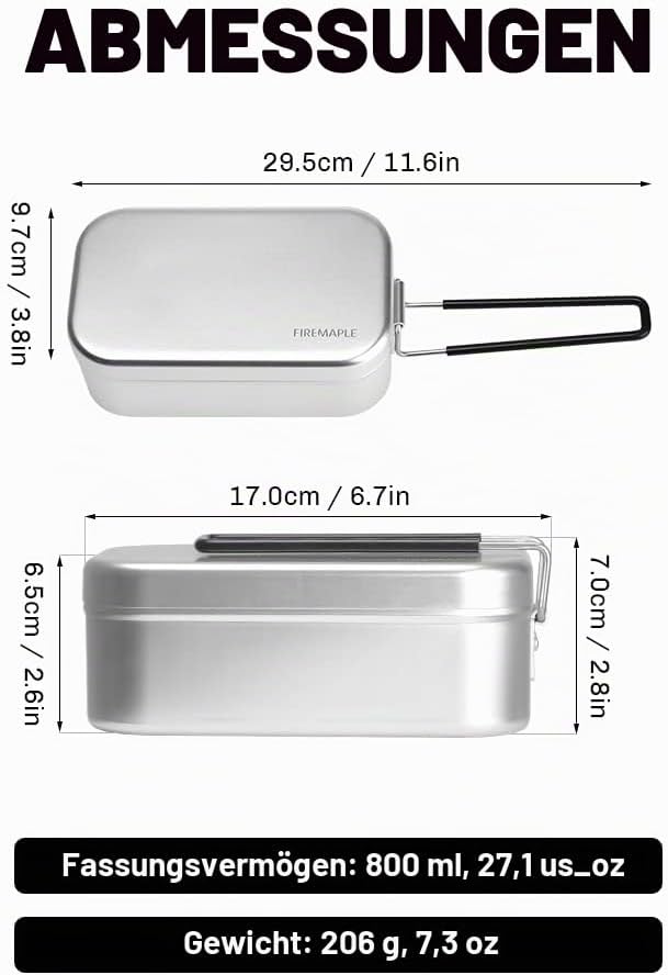 Fire-Maple Frost 0.8L Aluminium Lunchpaket