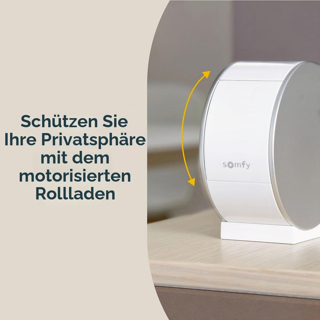 Somfy 1870469 - 2er-Pack Innenkamera | Motorisierte Abdeckblende| Bewegungs- & Nachtsichtsensor | La