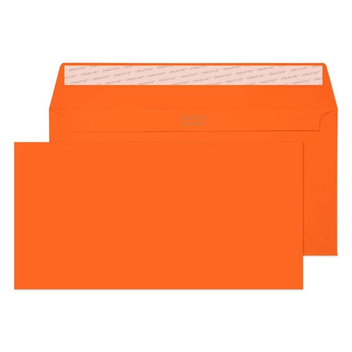 Blake Envelopes Creative Colour 205 Briefumschläge Haftklebung Kürbis Orange DL+ 114 x 229 mm - 120g