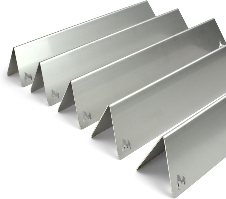 Grillrost.com Das Original Edelstahl Aromaschienen Set für Weber Spirit & Spirit II - 300er Baureihe