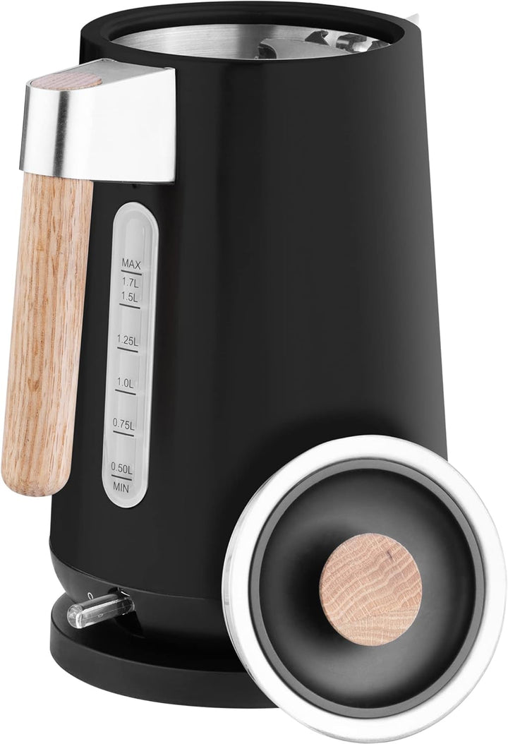 ECG RK 1768 Strix Timber Black 1.7 Liter Holz, Schwarz, 1.7 Liter Holz, Schwarz