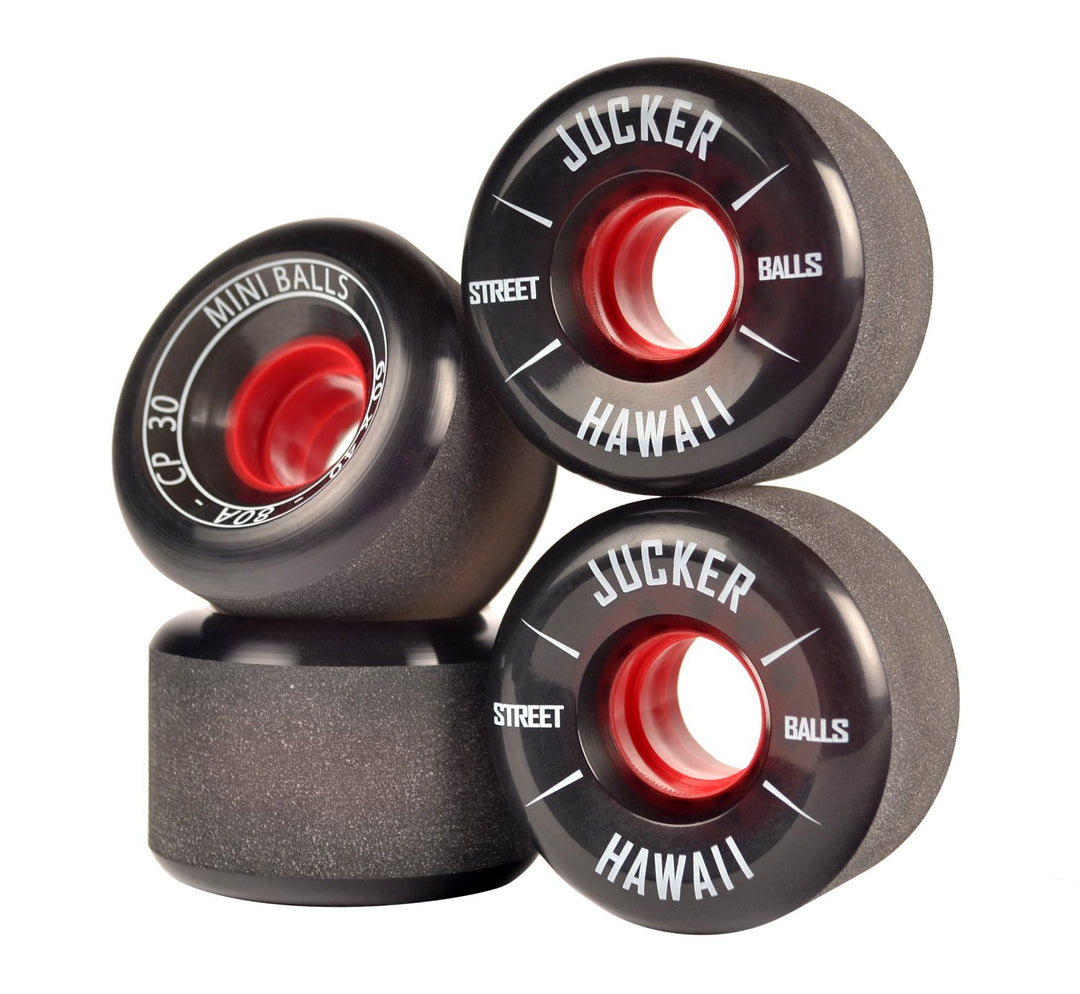 JUCKER HAWAII Longboard Rollen Wheels STREETBALLS für Longboards Skateboards Cruiser und Mini Cruise