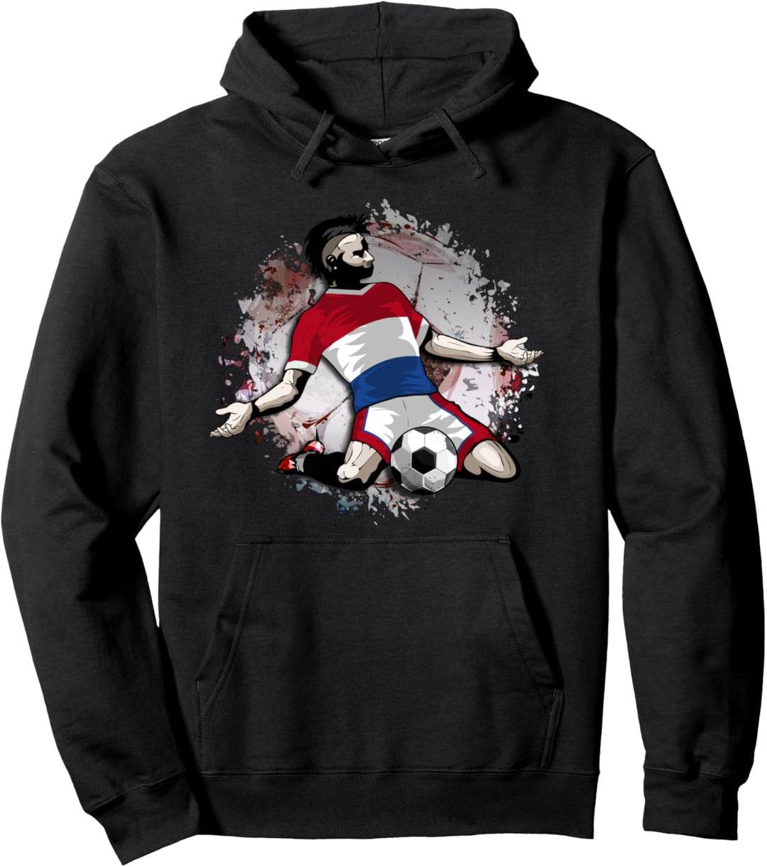 Niederländischer Fussball Niederländische Nationalflagge Pullover Hoodie