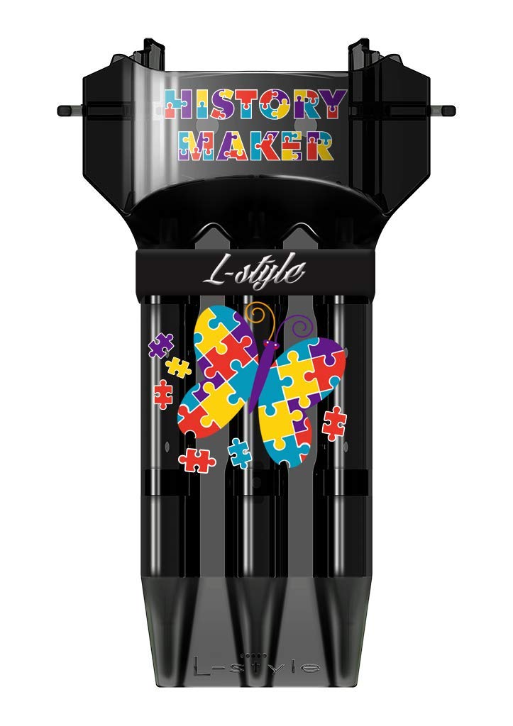 LSTYLE Krystal One Dart-Set aus Hartplastik, für Dartpfeile mit weicher Spitze und Stahlspitze, Fall
